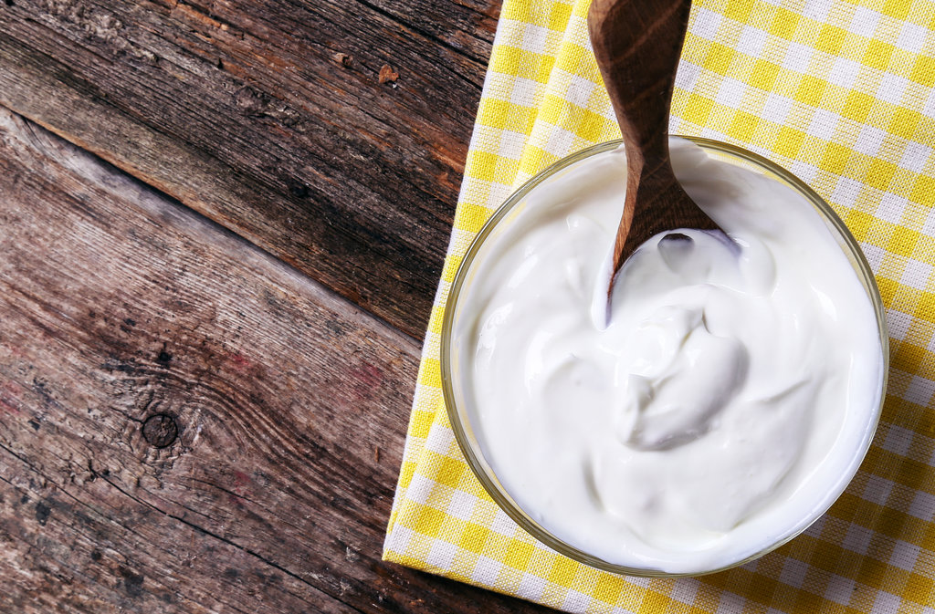 Greek yoghurt yogurt in a bowl