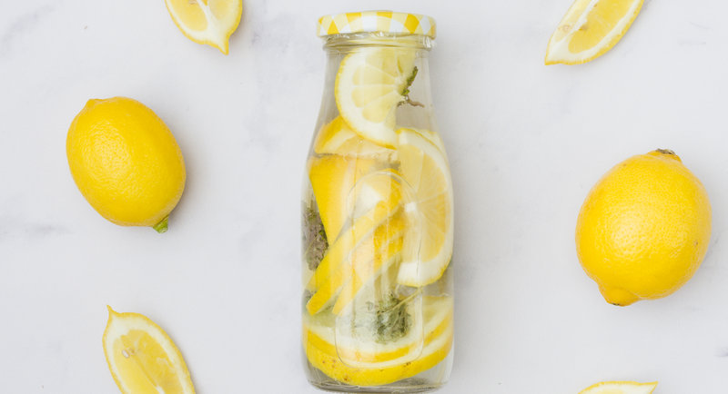 lemon and lemon water