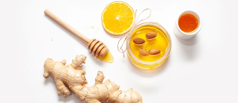 ginger and honey for removing dandruff