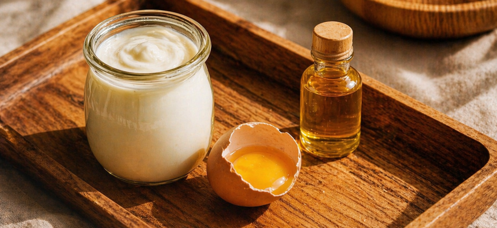 Mustard oil hair mask